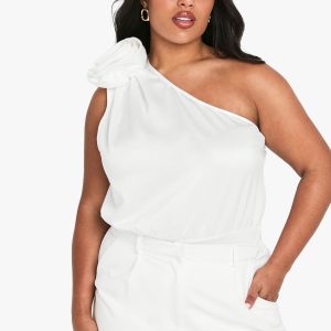 Plus Corsage Shoulder Bodysuit