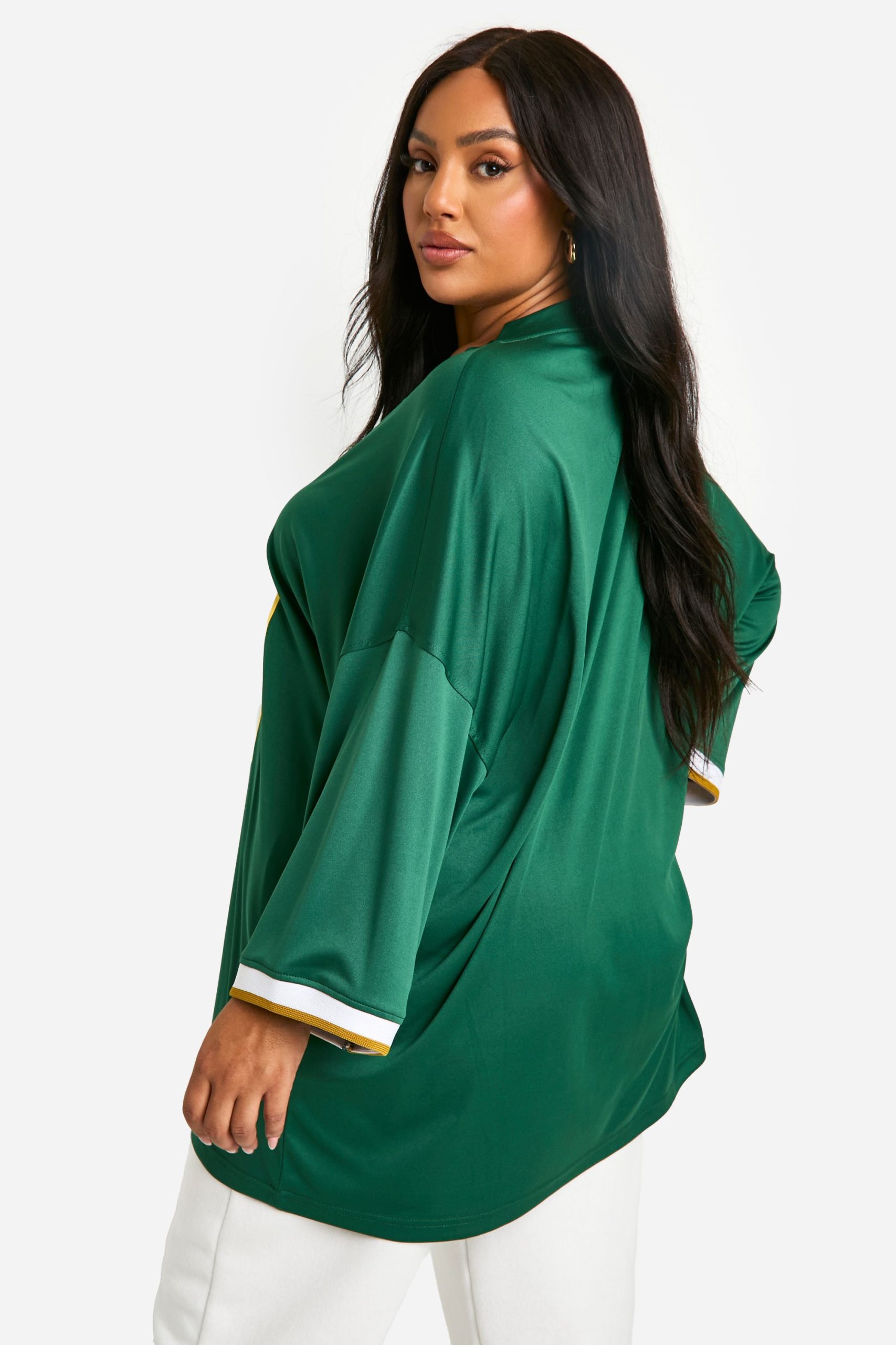 Plus 89 New York City Slogan Oversized Football Top - Image 2