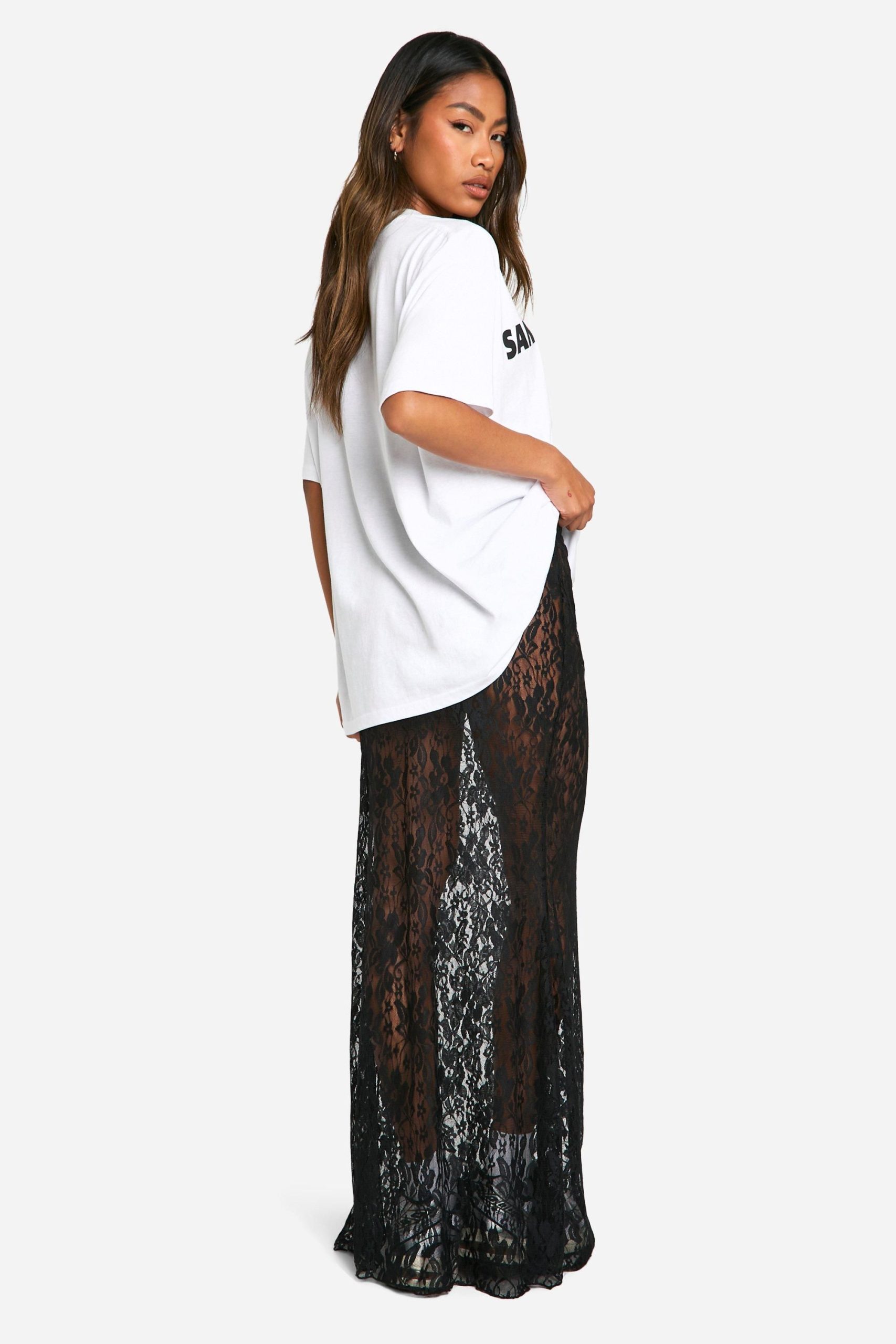 Lace Maxi Column Skirt - Image 2