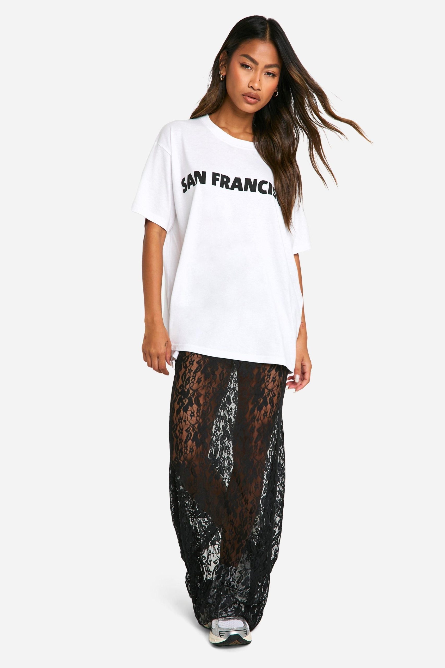 Lace Maxi Column Skirt - Image 3