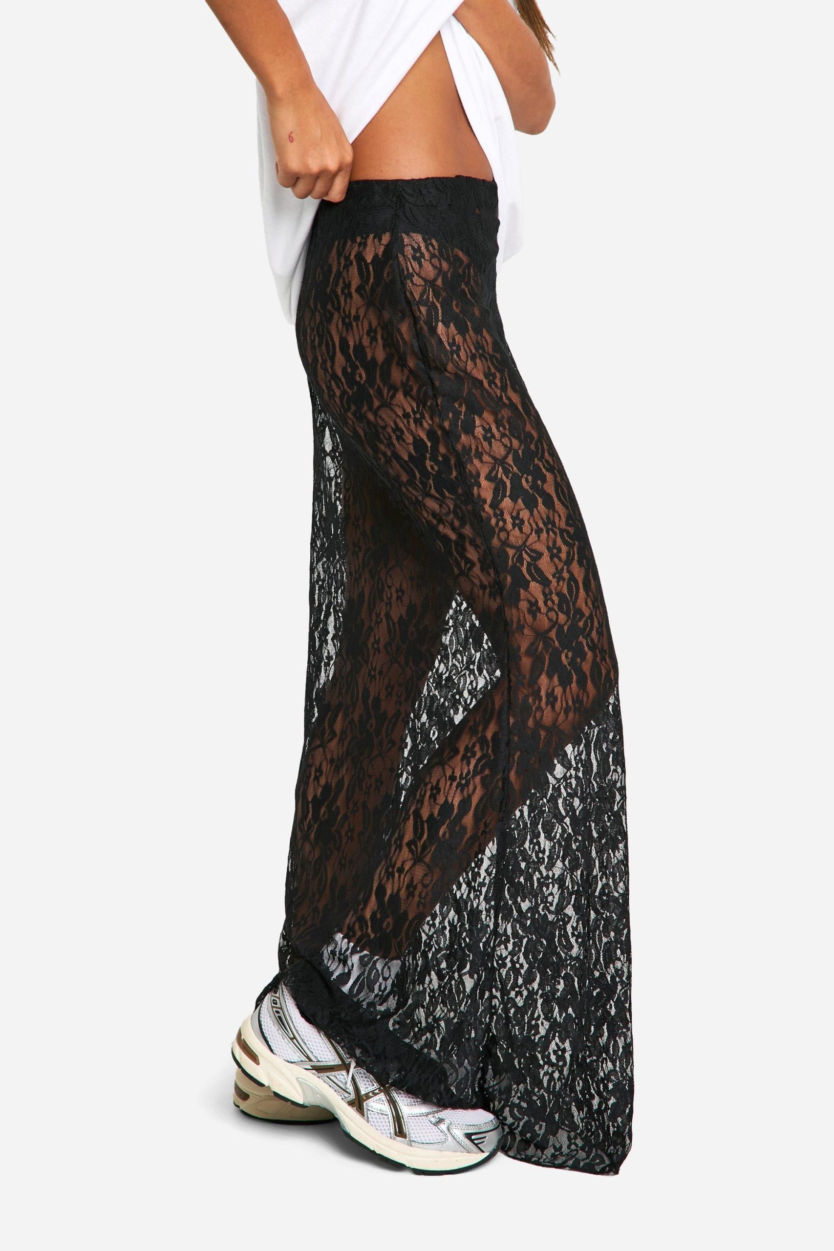 Lace Maxi Column Skirt - Image 4