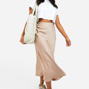Petite Satin Midaxi Skirt