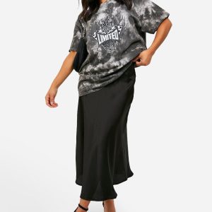 Petite Satin Midaxi Skirt