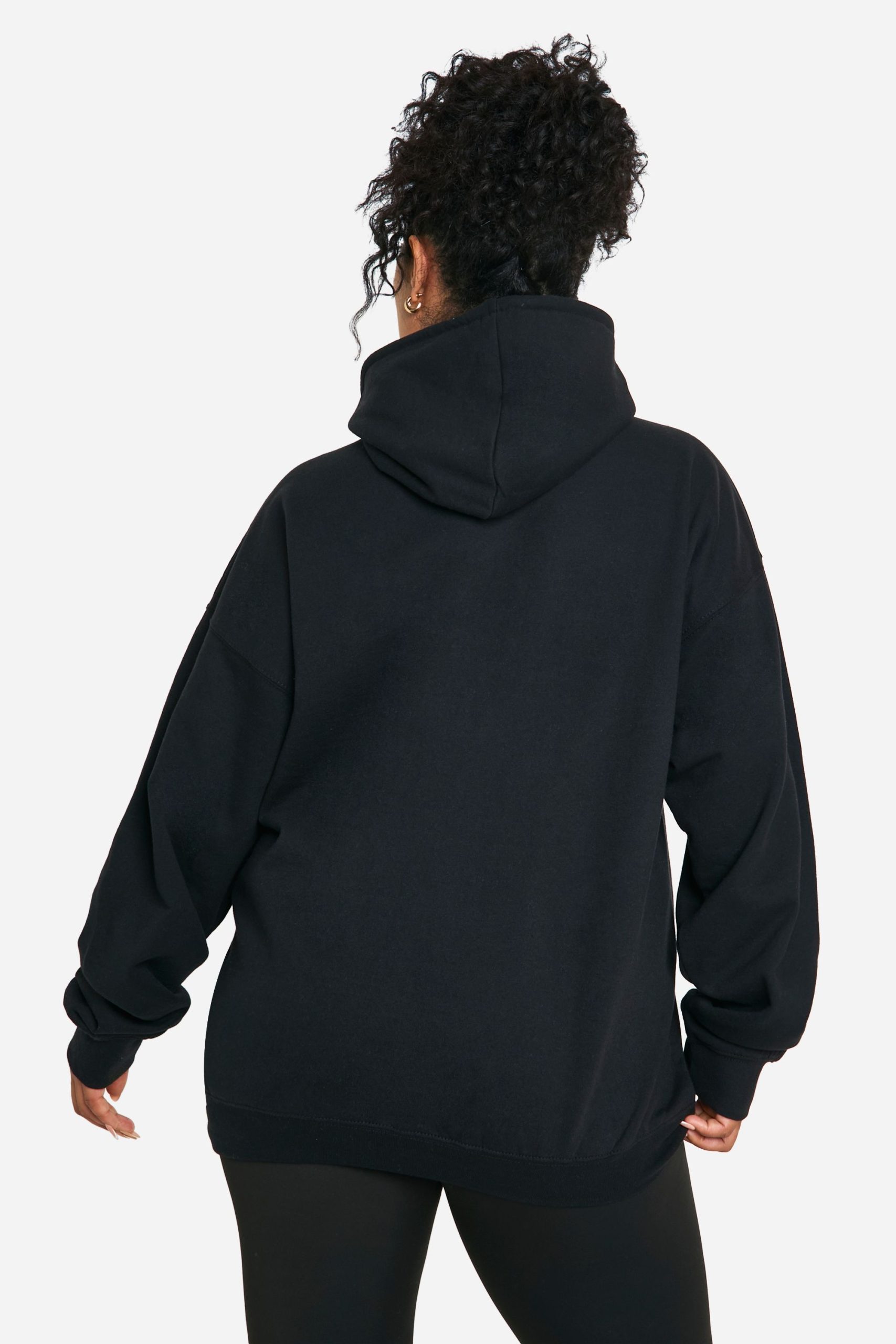 Plus Chicago Oversized Graphic Hoodie - Image 2