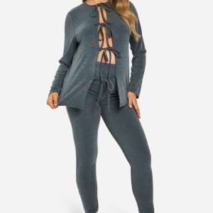 Maternity Over The Bump Textured Rib Leggings