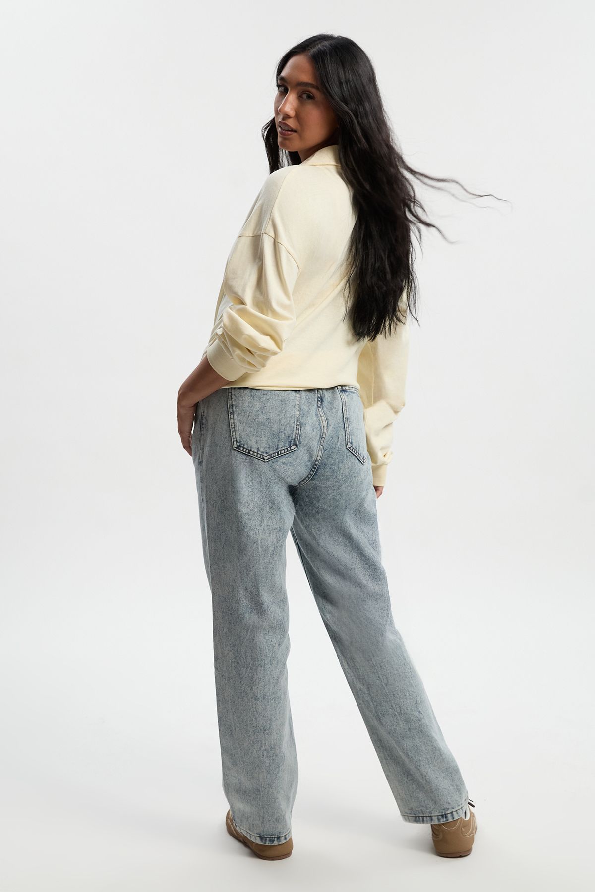Maternity Over The Bump Mom Jeans - Image 2