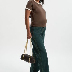 Maternity Over The Bump Split Hem Straight Leg Jeans