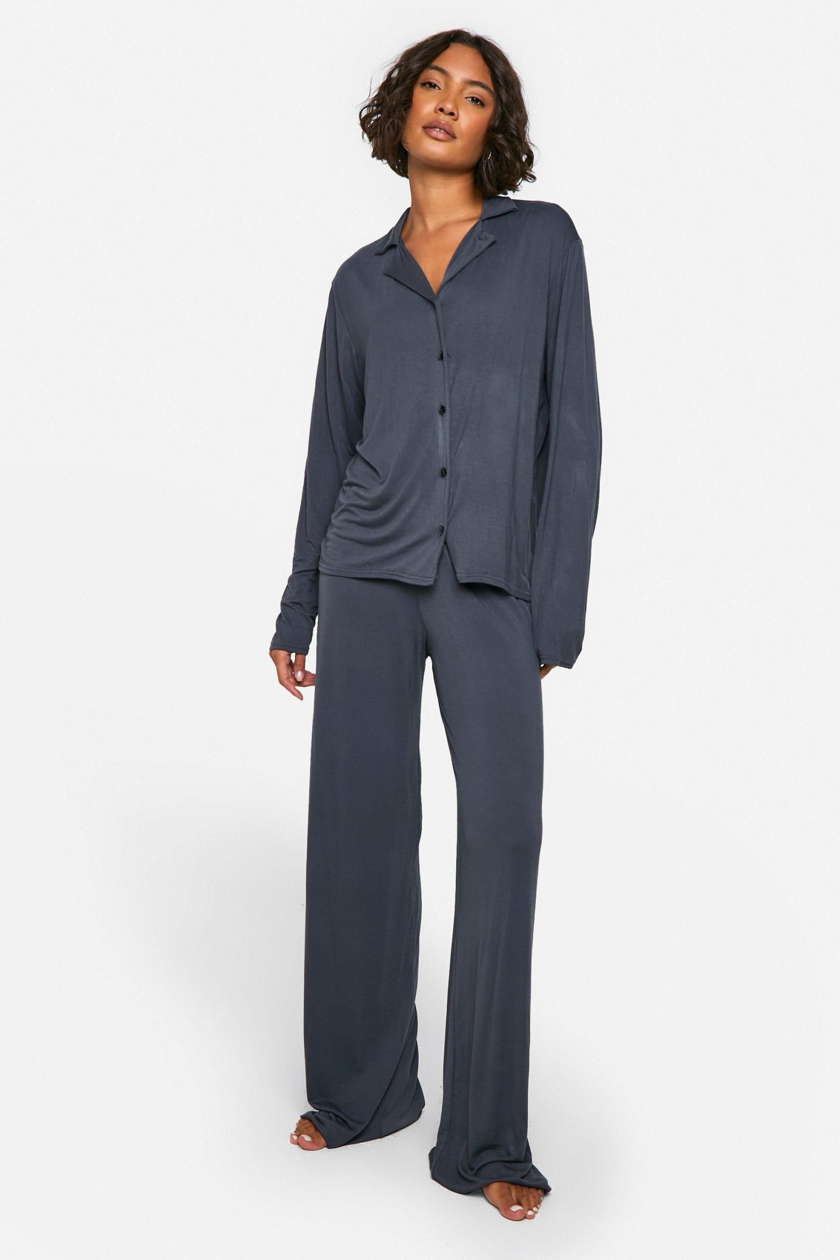 Tall Long Sleeve Shirt & Trousers Pyjama Set - Image 3