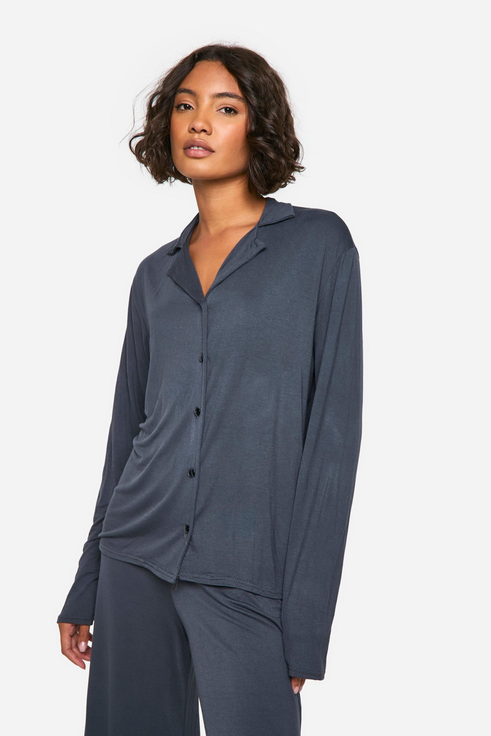 Tall Long Sleeve Shirt & Trousers Pyjama Set - Image 4