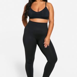 Plus Tummy Control Seamless Leggings