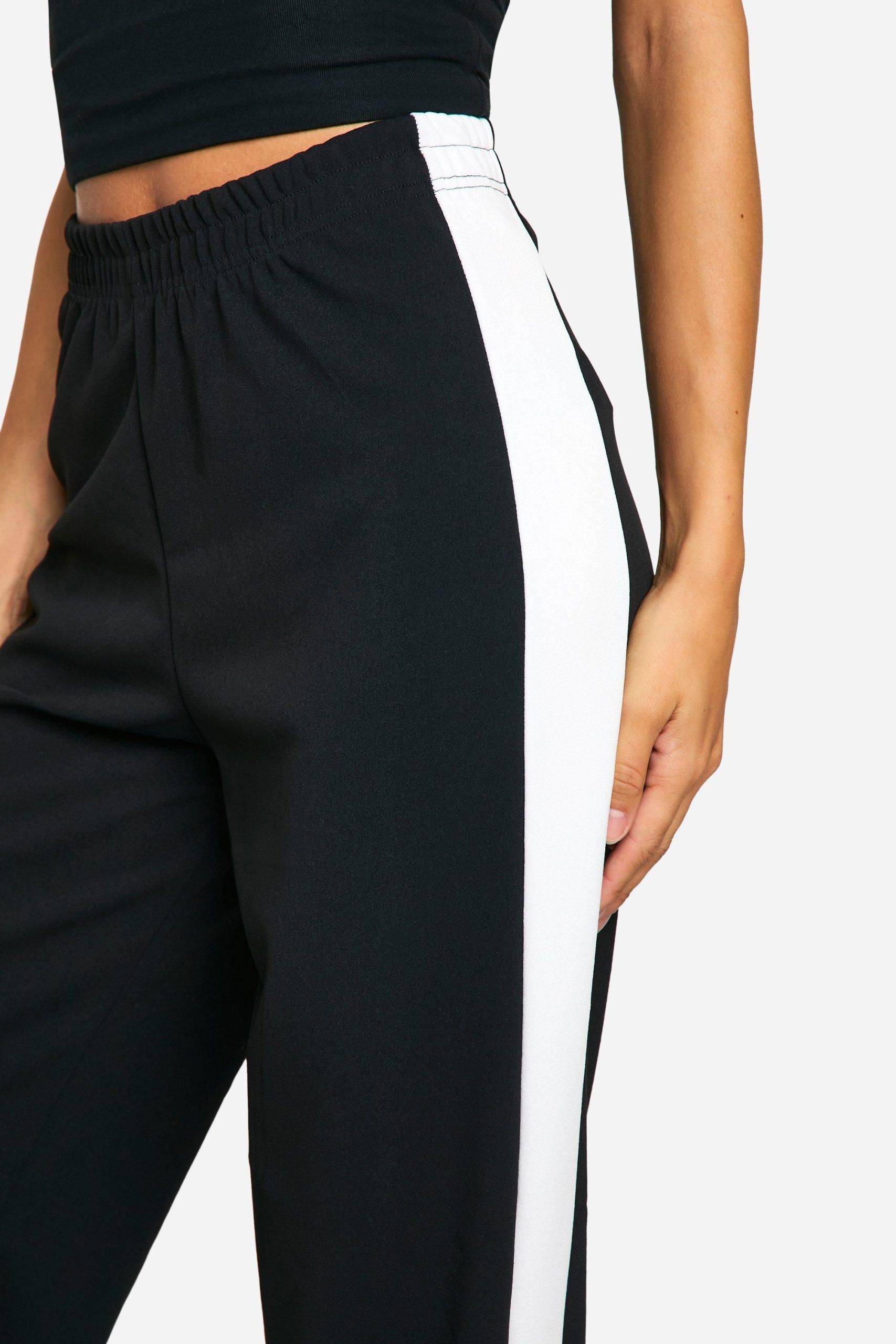 Tall Contrast Stripe Wide Leg Trouser - Image 4