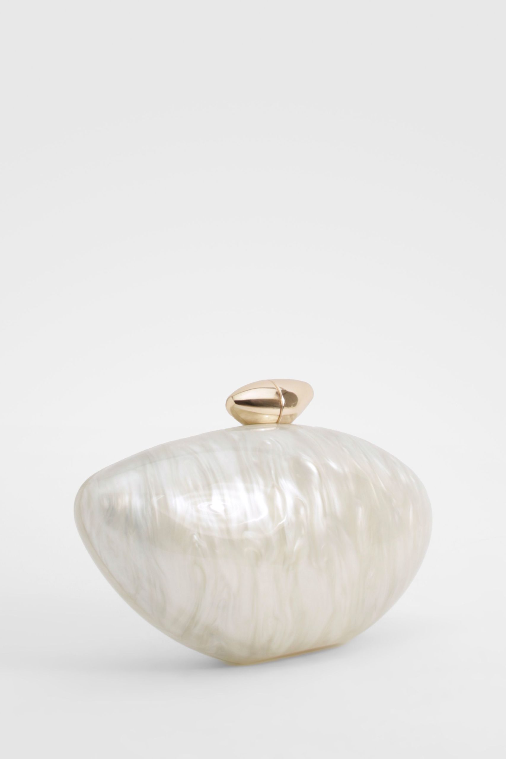 Marbled Acrylic Clutch Bag - Image 2