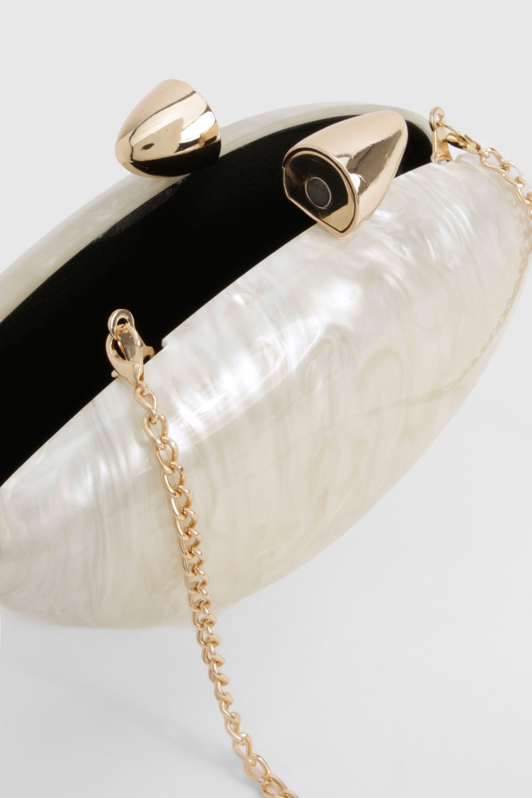 Marbled Acrylic Clutch Bag - Image 4