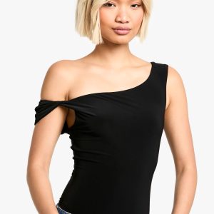 Double Layer Twist Detail Bodysuit