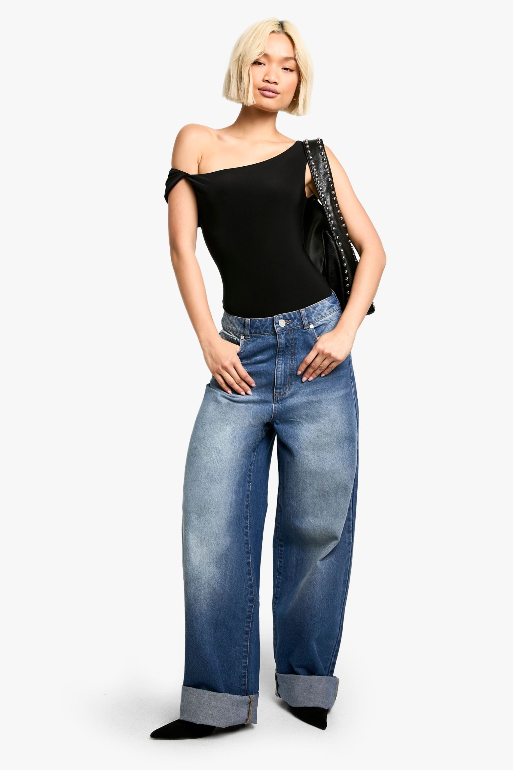 Double Layer Twist Detail Bodysuit - Image 3
