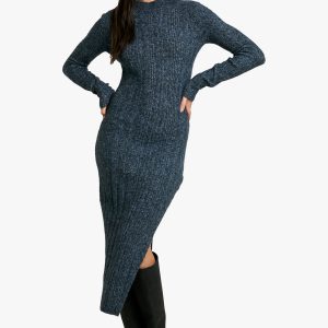 Marl Knitted Midaxi Dress