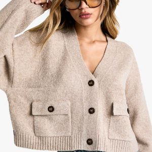 Pocket Detail Knitted Cardigan