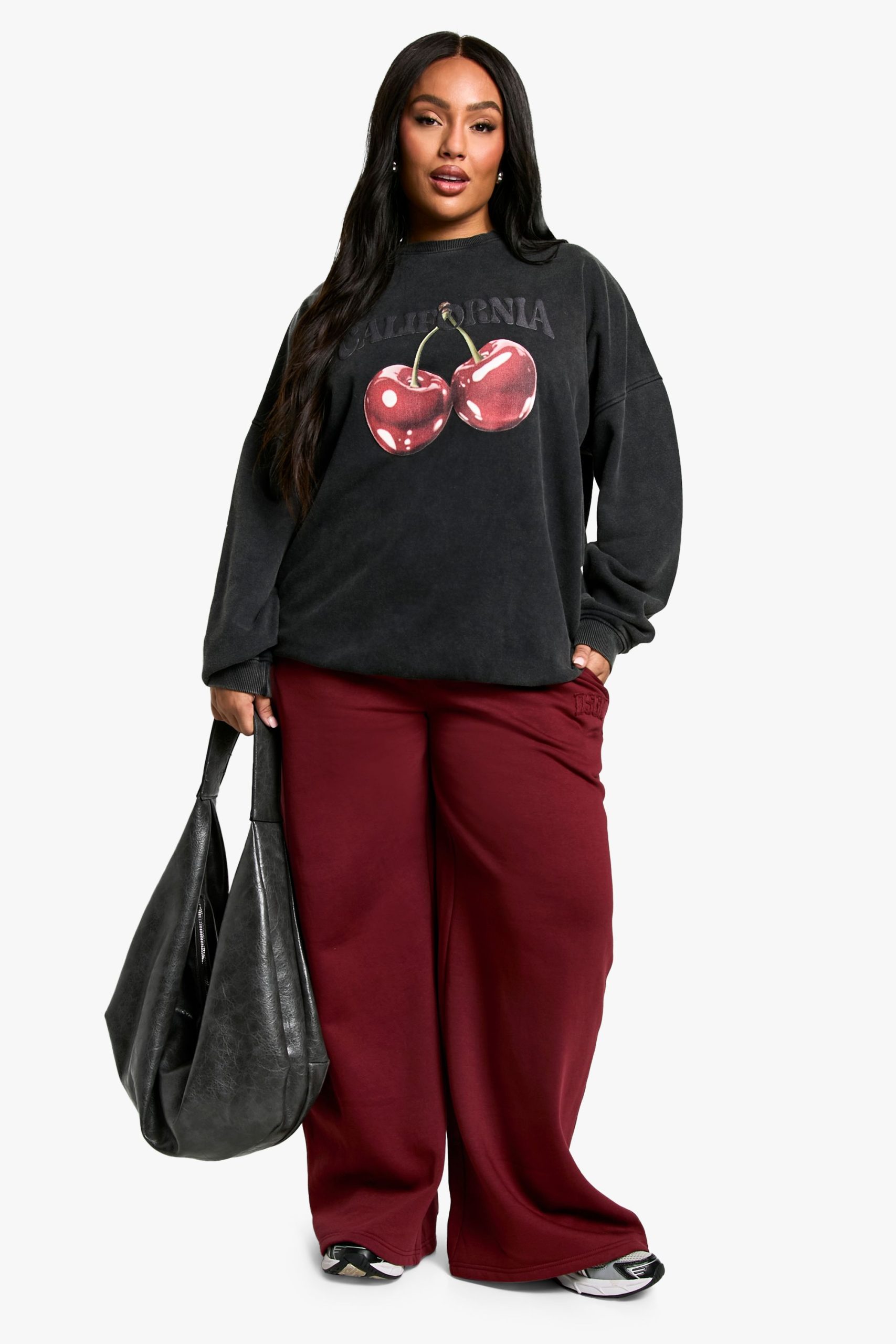 Plus California Cherry Oversized Sweatshirt - Image 3