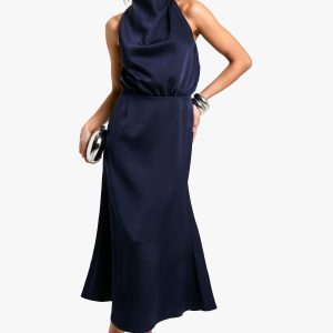 Cowl Neck Sleeveless Midaxi