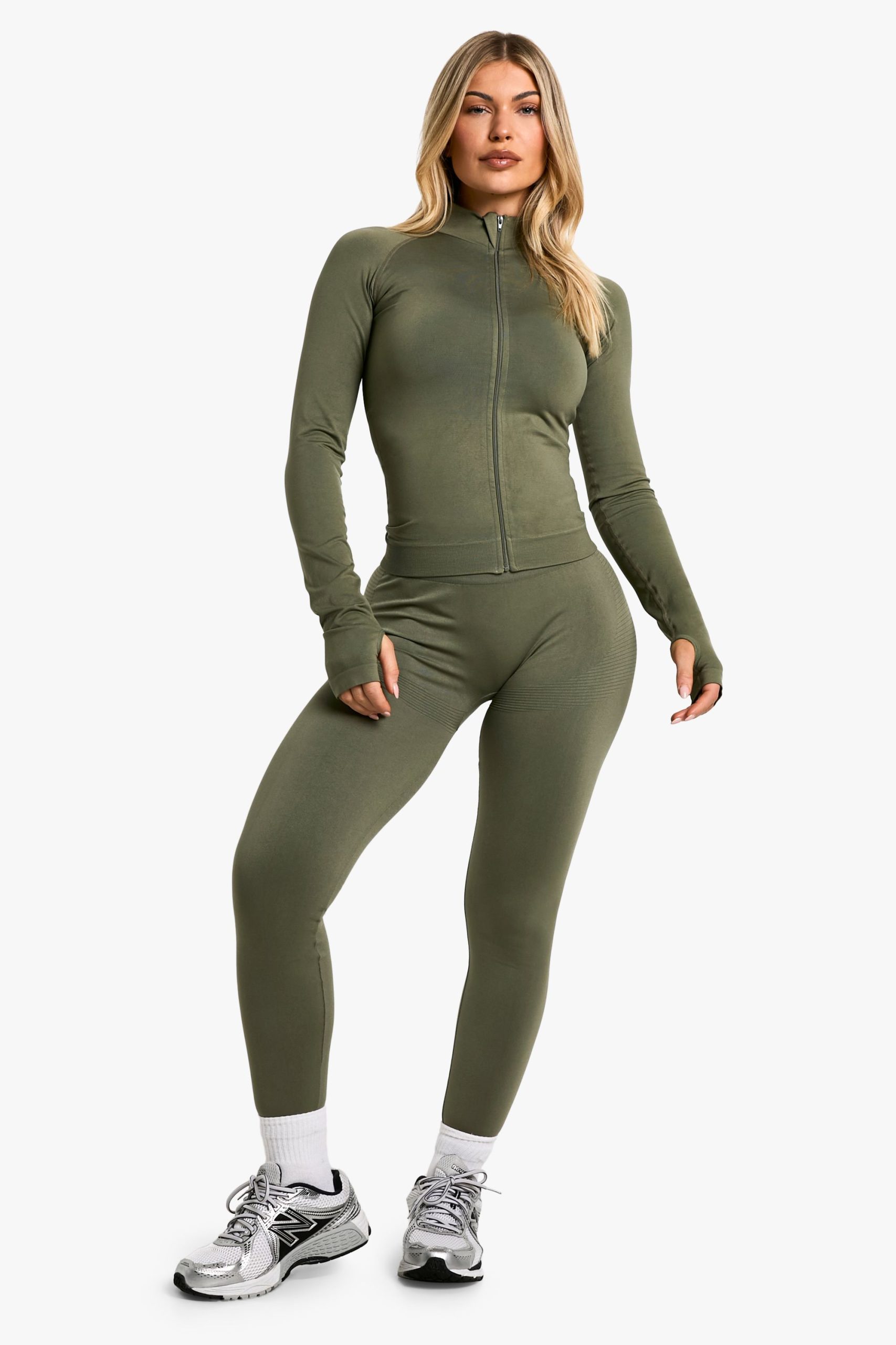 Premium Sculpt Seamless Zip Through Sports Jacket - Image 3