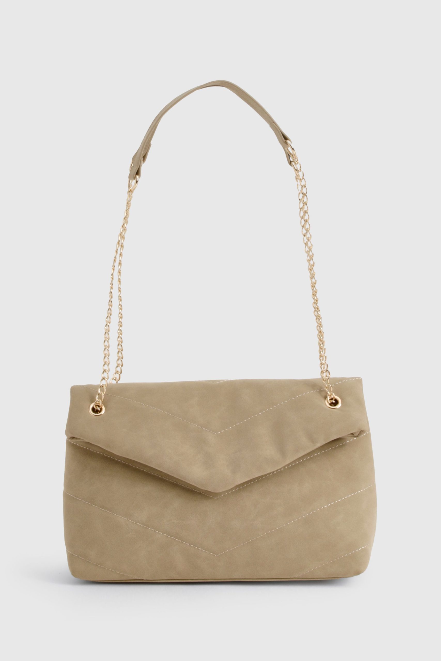 Fold Over Chain Handle Cross Body Bag - Image 2