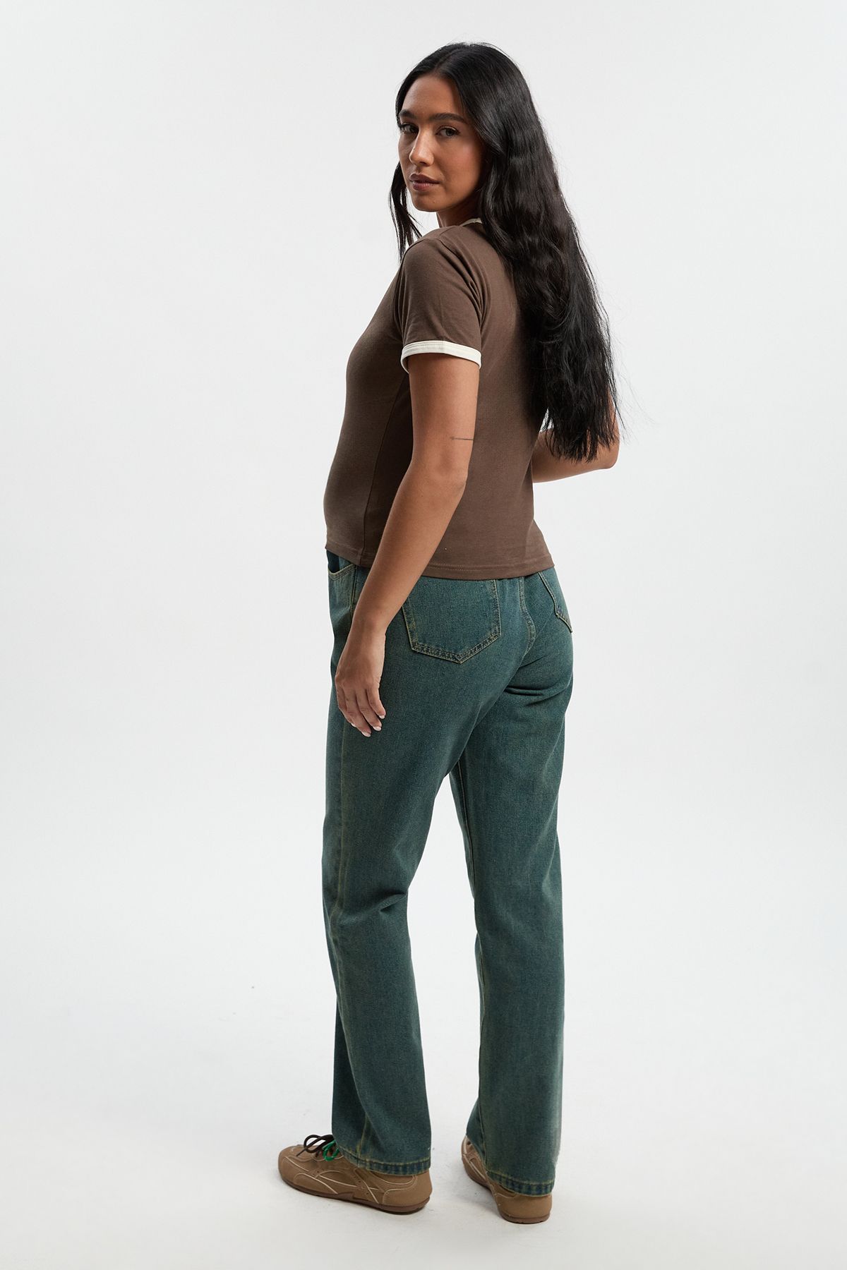 Maternity Over The Bump Mom Jeans - Image 2