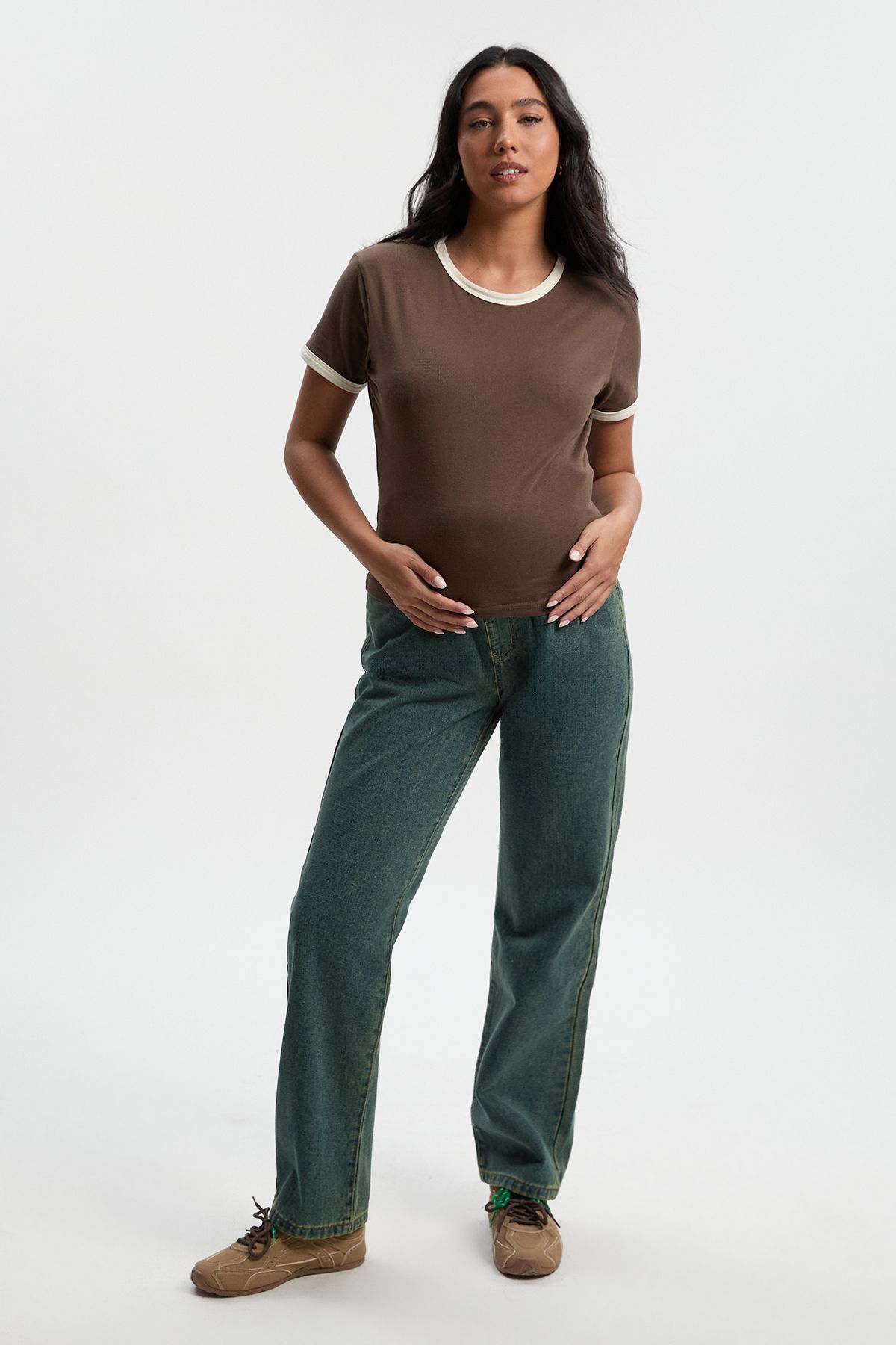 Maternity Over The Bump Mom Jeans - Image 3