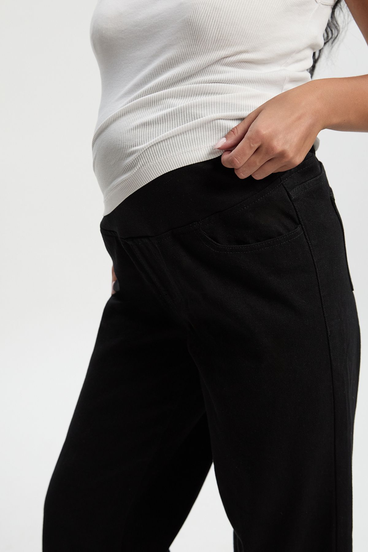 Maternity Over The Bump Mom Jeans - Image 4