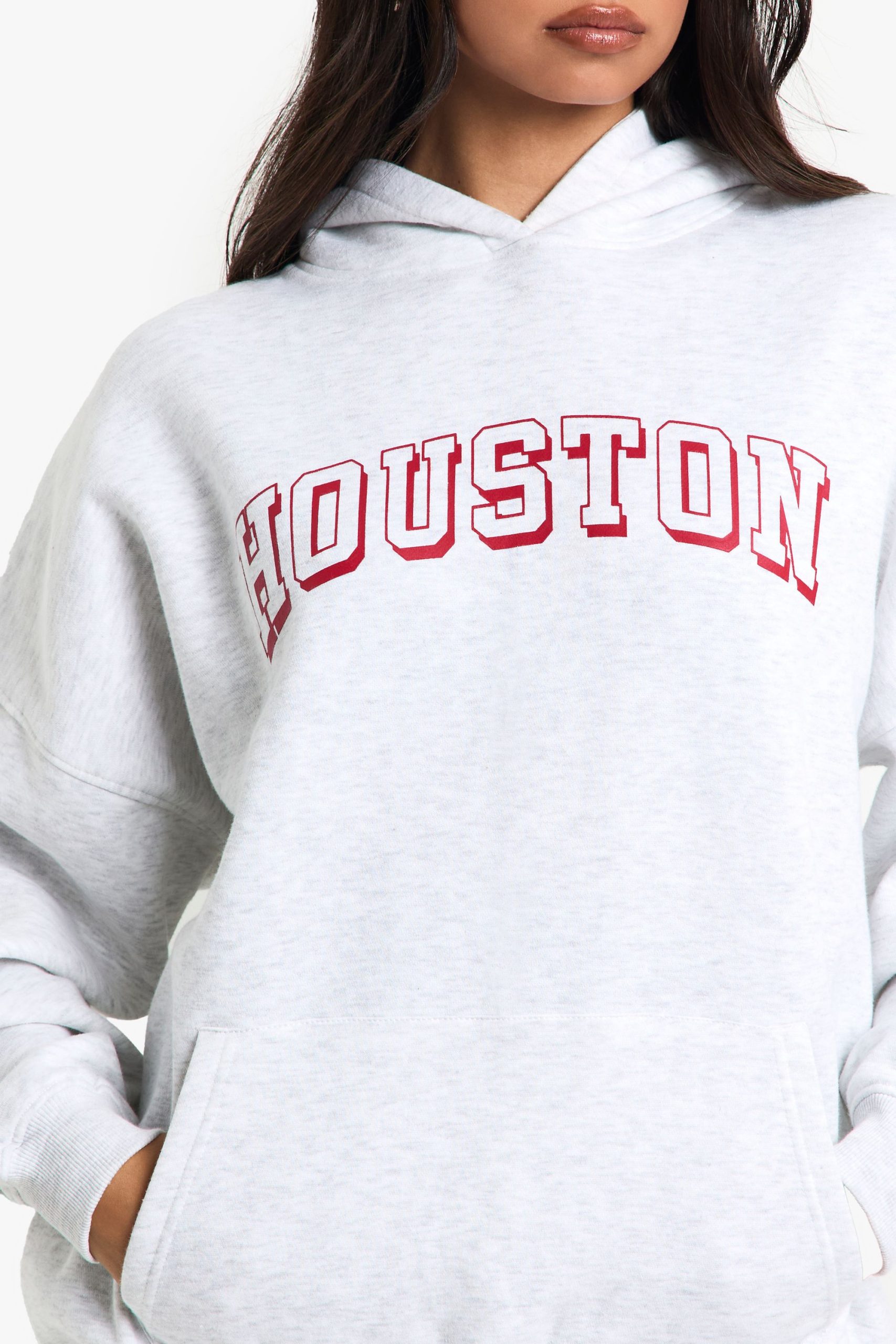 Houston Slogan Oversized Hoodie - Image 4