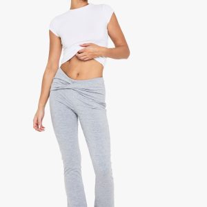 Double Layer Modal Jersey Twist Flare Trouser