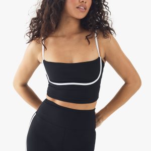 Premium Sculpt Piping Detail Padded Sports Bra