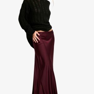 Satin Slip Maxi Skirt