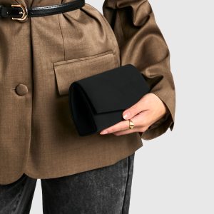 Structured Clutch Bag & Chain