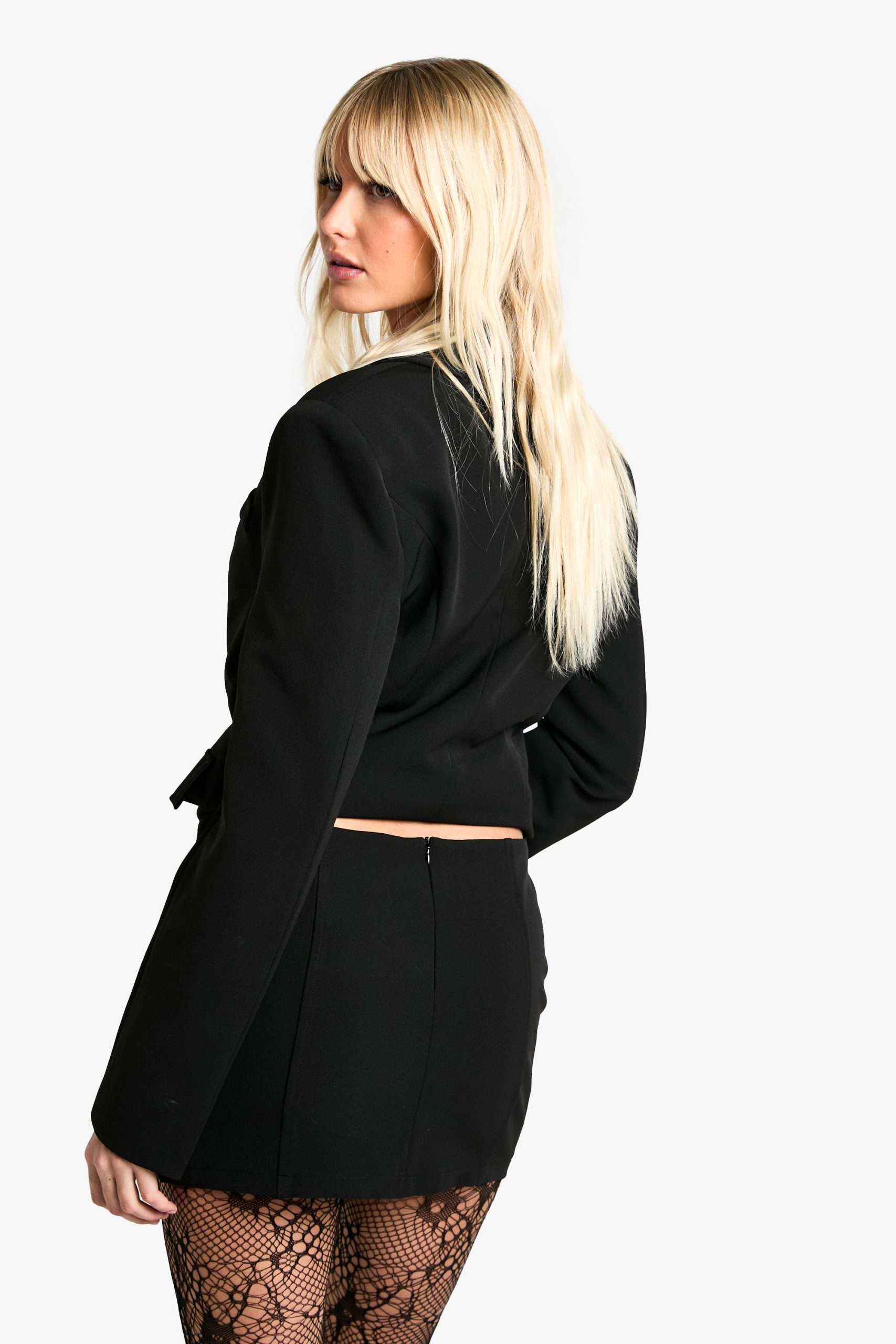 Split Front Micro Mini Skirt - Image 2