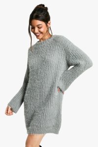 Soft Crew Neck Jumper Dress