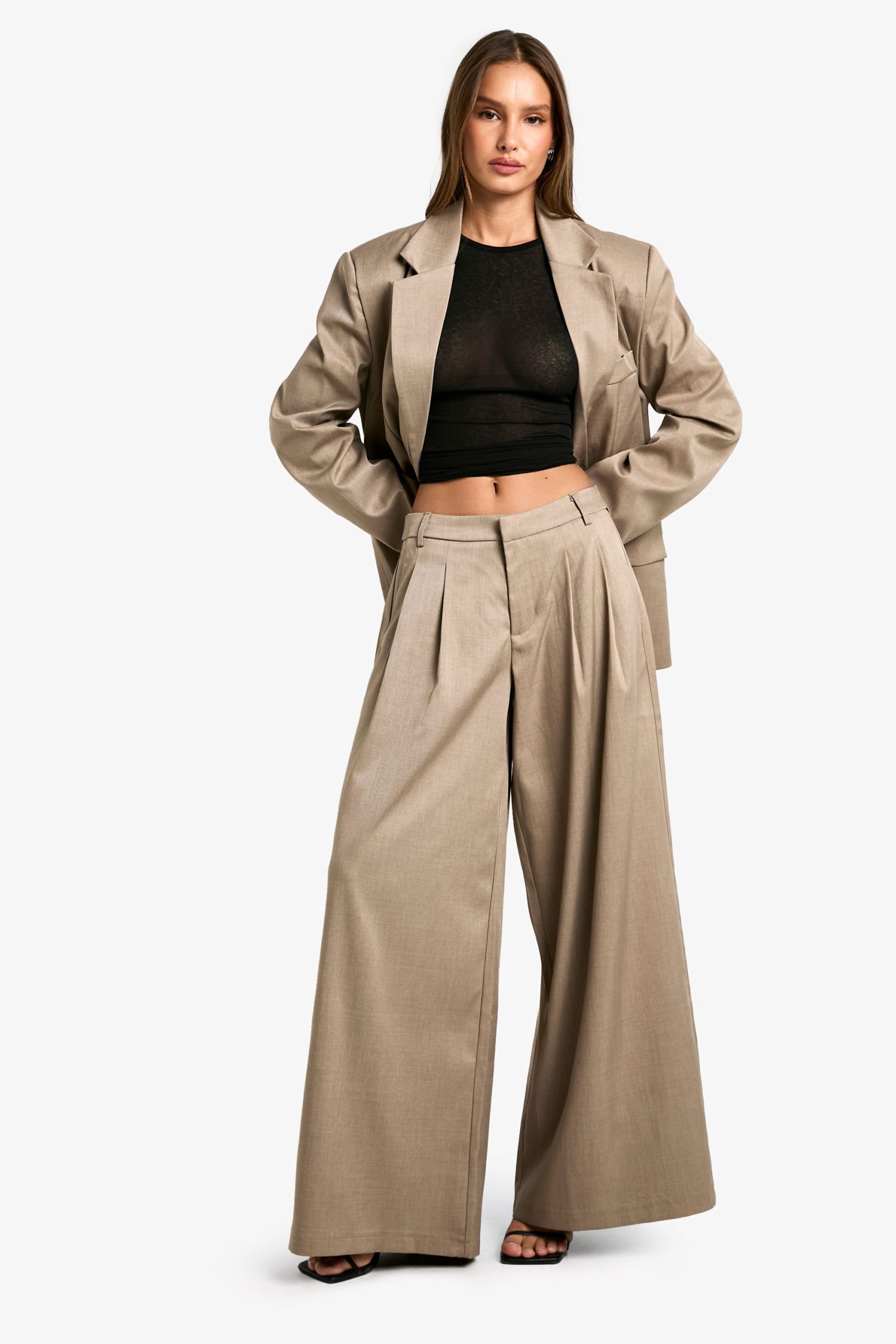 Tailored Extreme Wide Leg Trousers - Image 3