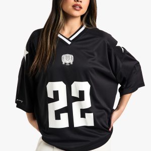 Varsity Slogan V Neck Football Jersey