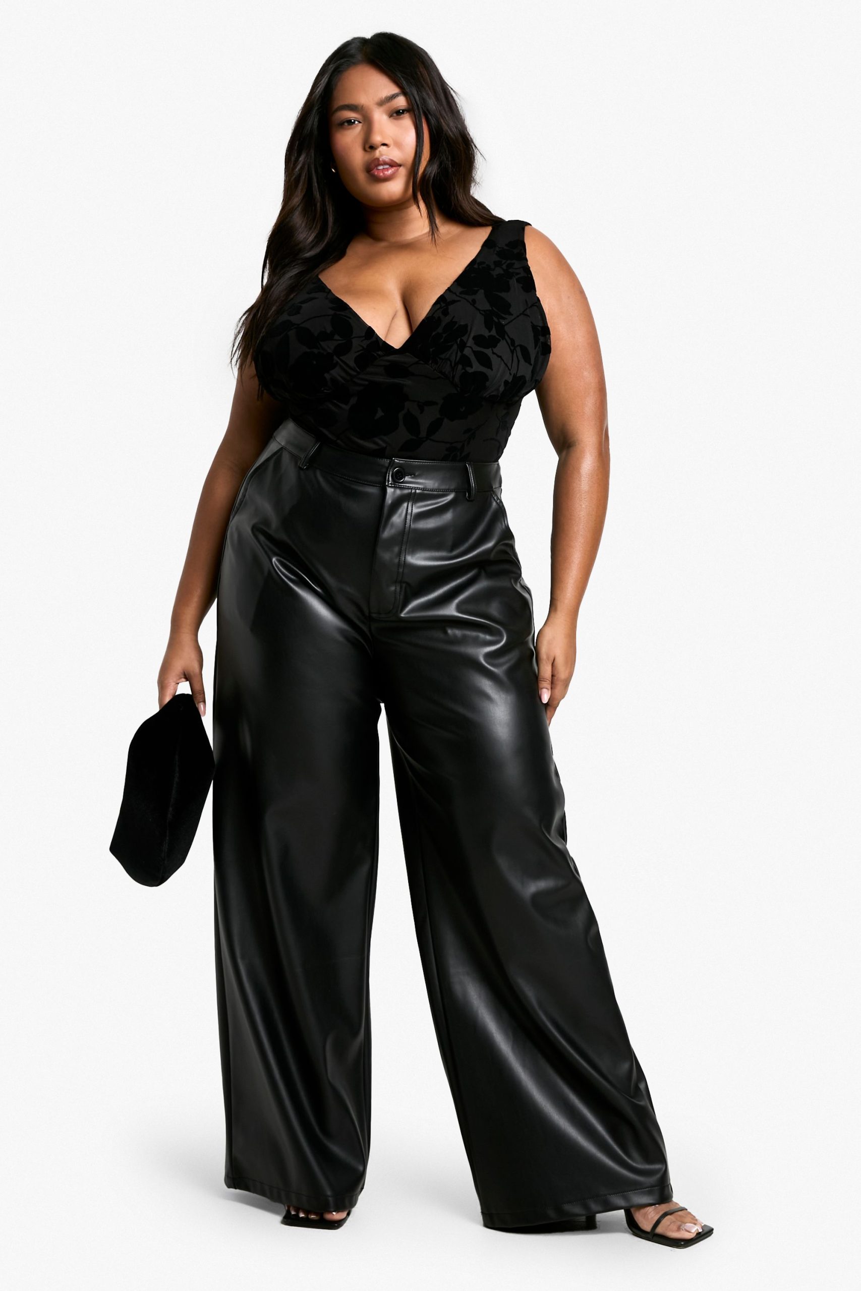 Plus Floral Devore Bodysuit - Image 3