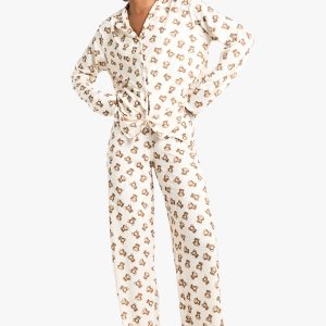 Tall Bear Print Long Sleeve Shirt & Trousers Pyjama Set