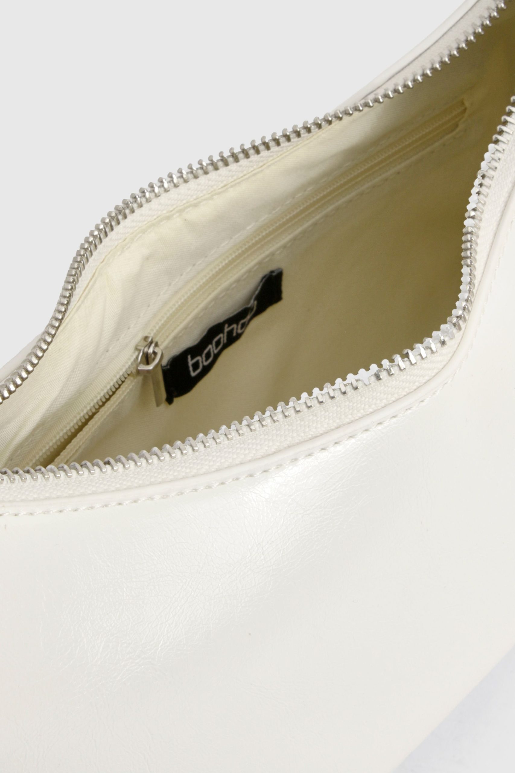 Shiny Pu Shoulder Bag With Crossbody Strap - Image 4