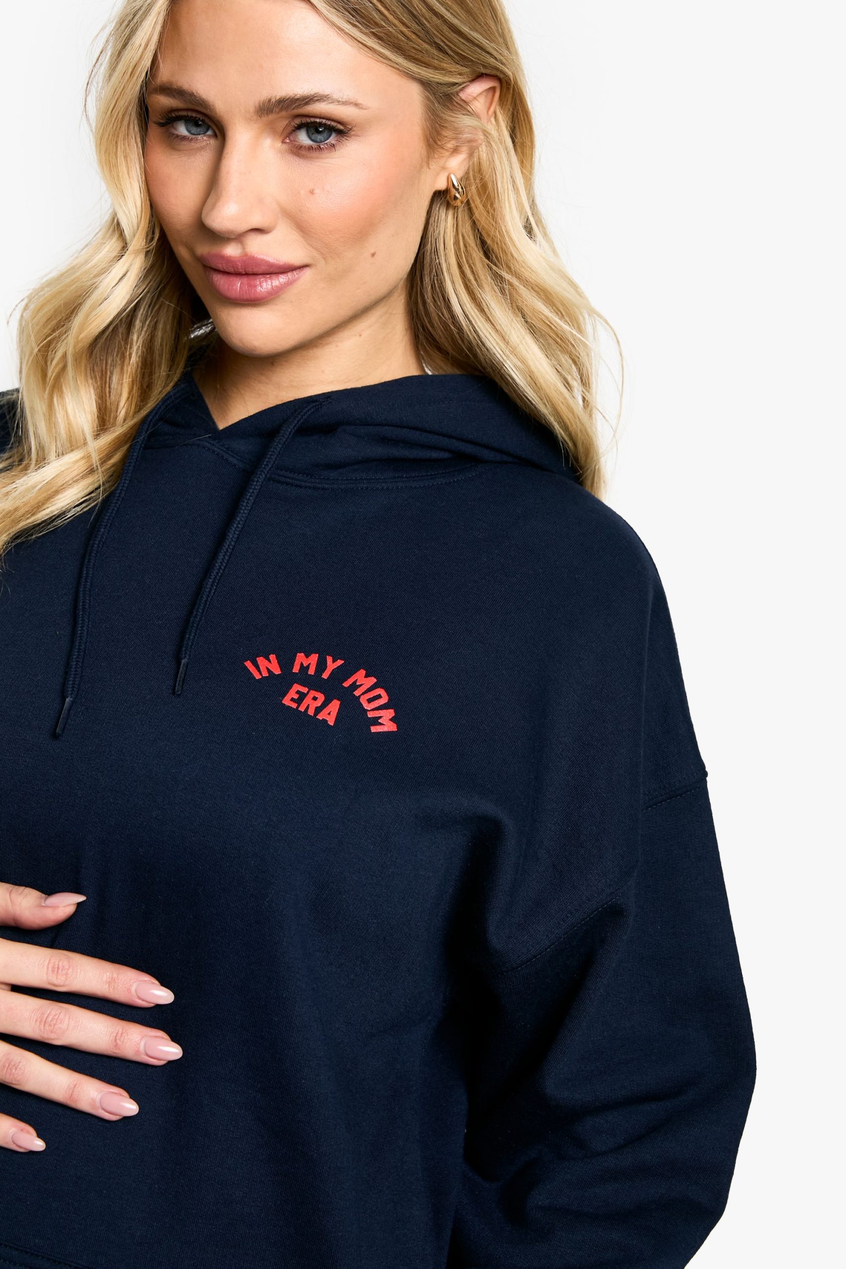 Maternity In My Mom Era Slogan Hoodie & Legging Set - Image 4