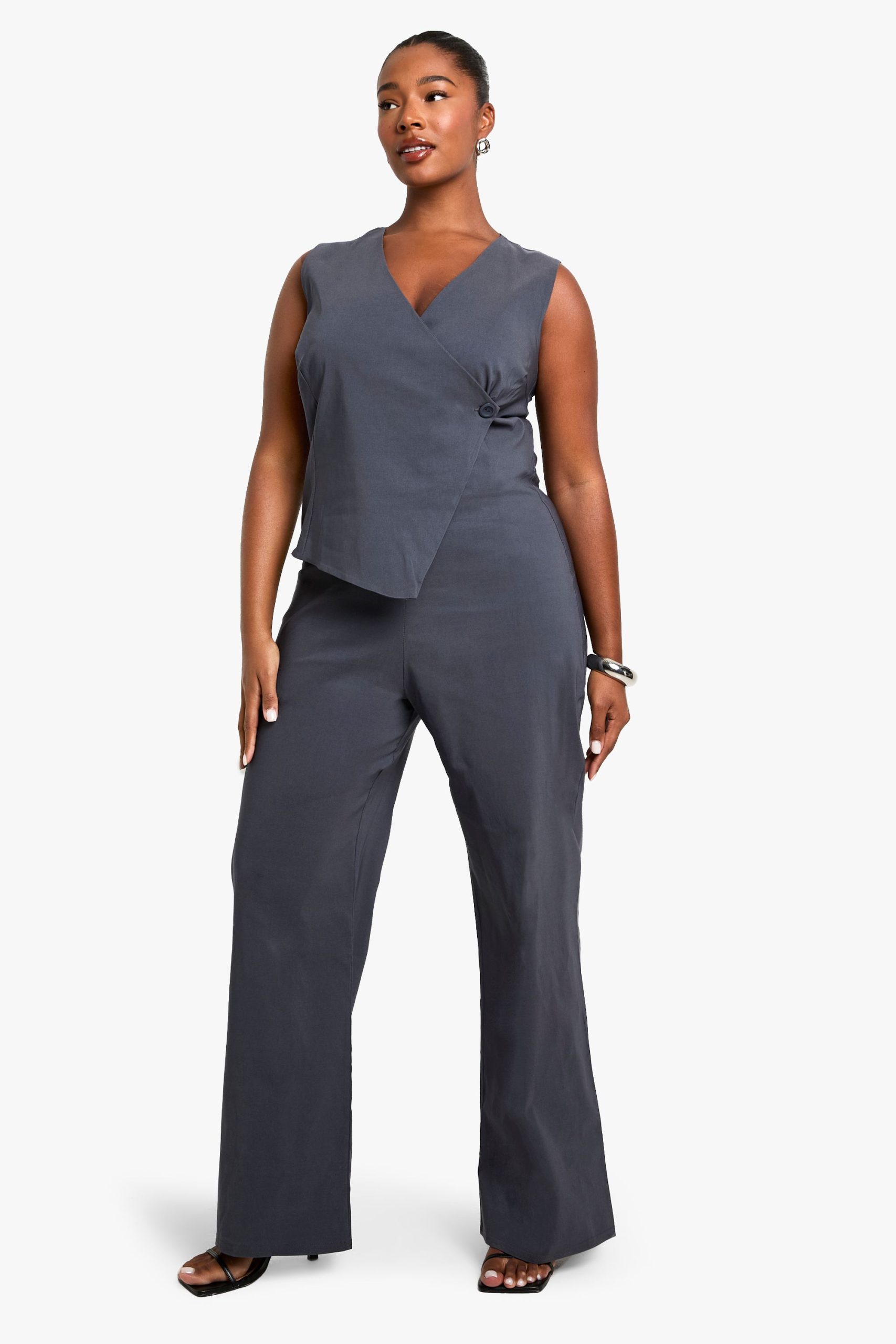 plus bengaline waistcoat jumpsuit - Image 3