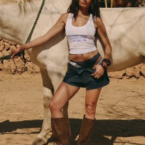 Raw Hem Denim Short