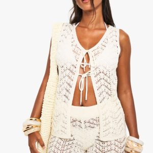 Crochet Tie Waistcoat