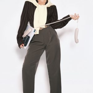 Woven Tailored Barrel Leg Trouser