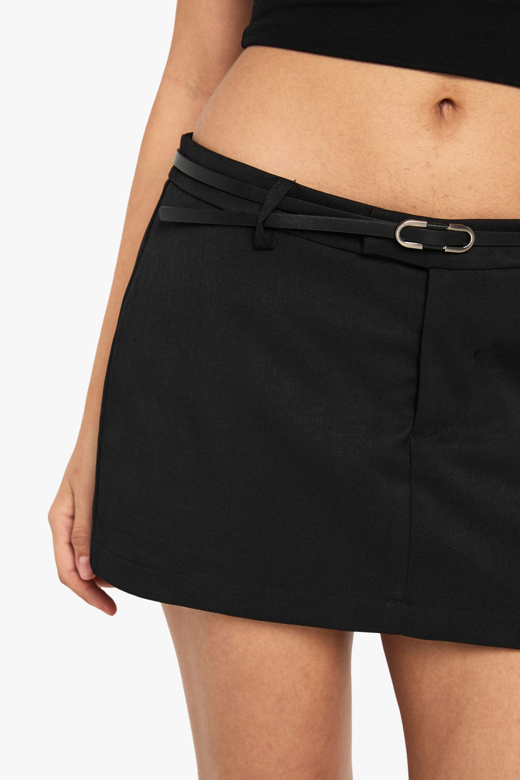 Tailored Mini Belt Detail Skort - Image 4