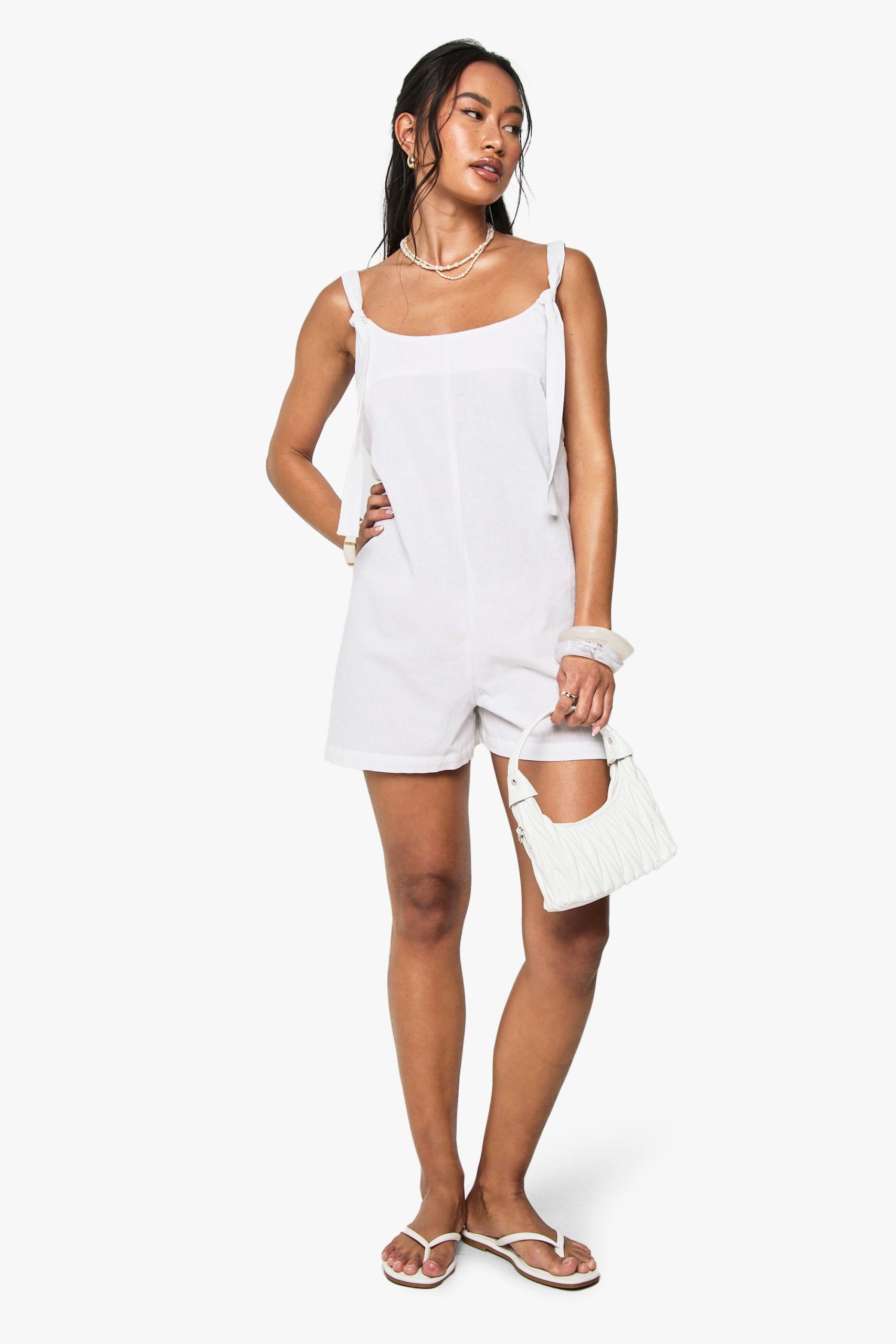 Linen Swing Playsuit - Image 3