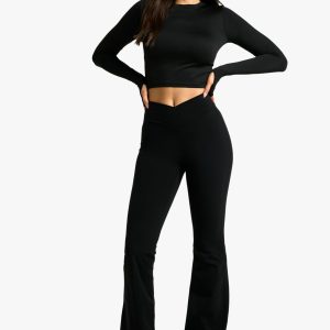 Tall Wrap High Waist Premium Active Flare Legging