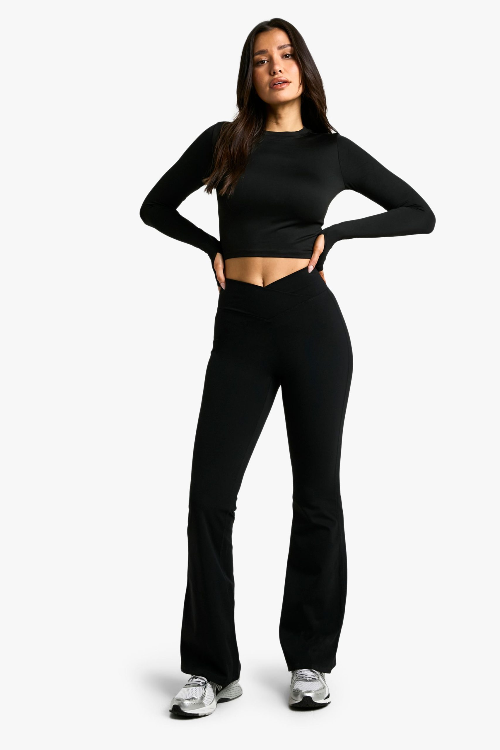 Tall Wrap High Waist Premium Active Flare Legging