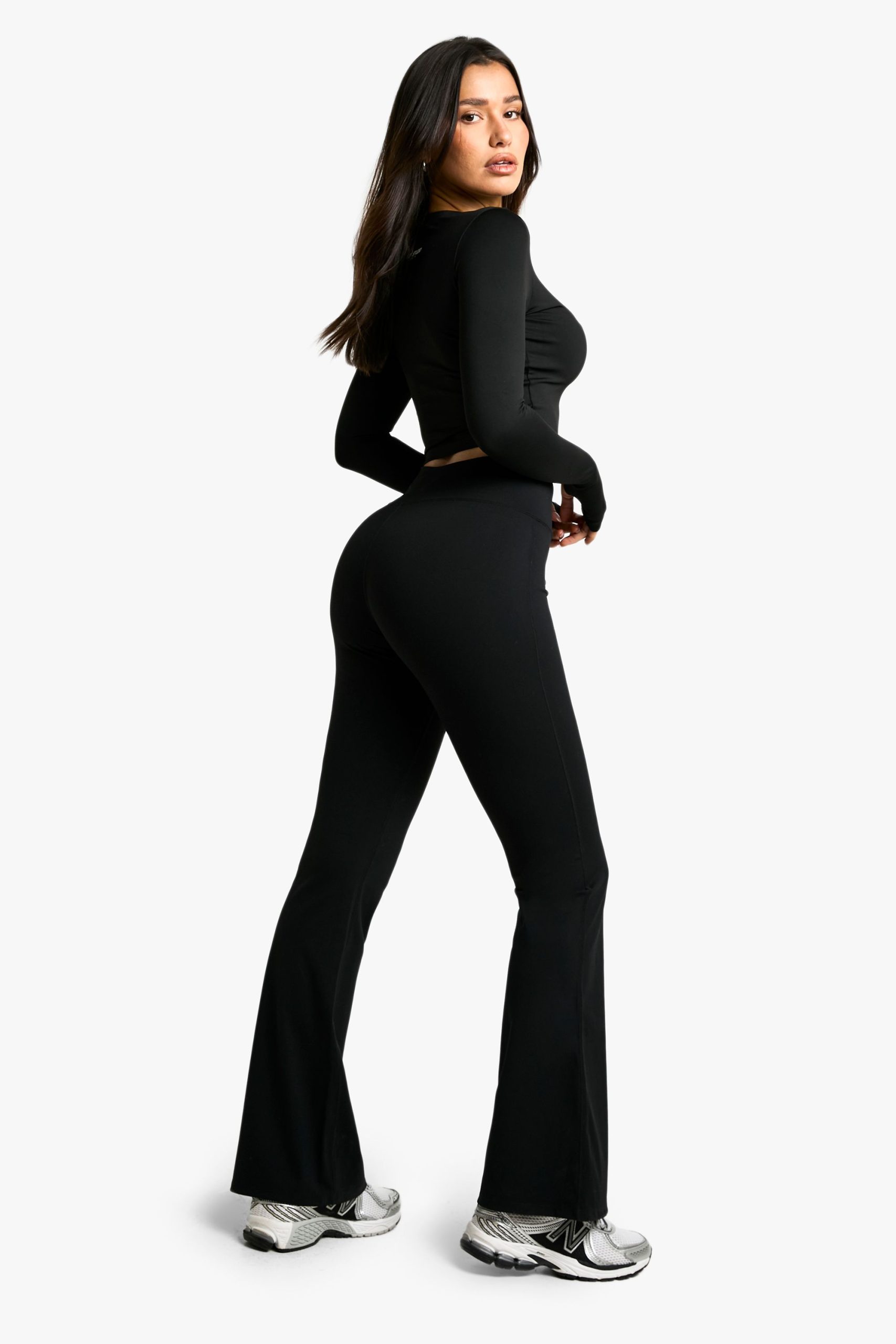 Tall Wrap High Waist Premium Active Flare Legging - Image 2